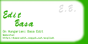 edit basa business card